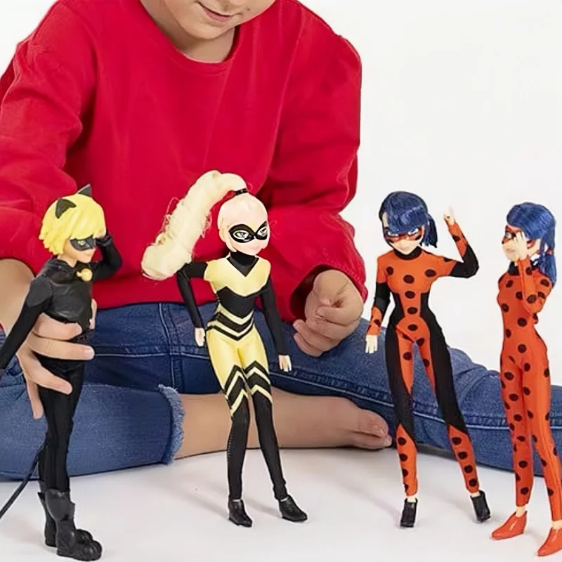 

27 см чудесная Божья коровка Аниме Фигурка Божья коровка маринетта Рена Румяна кошка черный экшн-фигурка искусственная Модная Модель Коллекционная игрушка