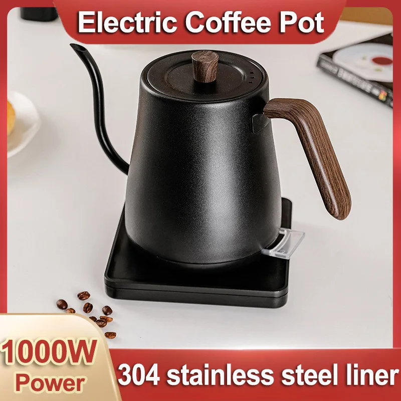 110V/220V 800Ml Bollitore Elettrico A Collo D'Oca Caffettiera A Mano Spegnimento Automatico Speedy Make Tea Milk Electric Espresso Pots