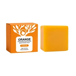 Orange Enzyme Exfoliating & Brightening Soap Bar - Gentle Cleansing and Moisturizing - Orange Soap 100g
