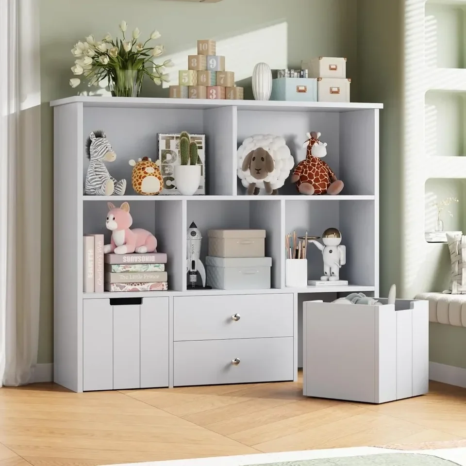 Multifunctional Toy Storage Organizer with Drawers