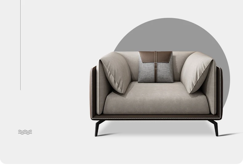 

Modern simple living room sofa small apartment sofa set combination