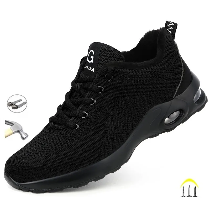 

Men's Casual, Breathable, Protective, Anti-Smashing, Puncture Resistant, Comfortable And Safe Work Shoes