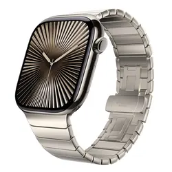 Titanium Metal Business Wristband Bracelet - Series 10 46mm (Titanium 1)