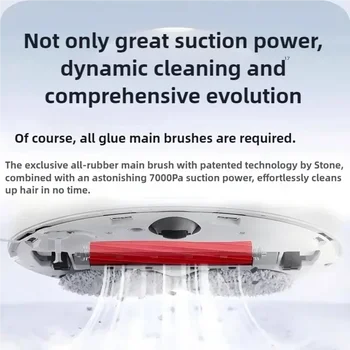 หลักแปรงด้านข้าง Mop HEPA กรองฝุ่นทําความสะอาดแปรงกลิ้ง Roborock S7 Maxv Ultra S7 Pro Ultra หุ่นยนต์สูญญากาศอุปกรณ์เสริม 2