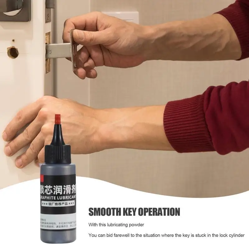 Graphite For Locks Portable Multifunctional Dry Graphite Lubricant 50ml Lock Lubricant Needle Tube Home care