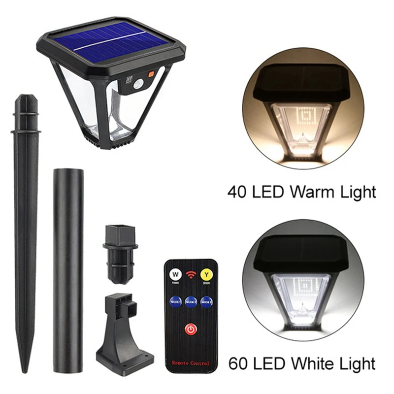 

Solar Garden Light With Remote Control 2 Install Ways Wall Lamp Waterproof Solar Ground Lights For Yard Patio Soil Lawn