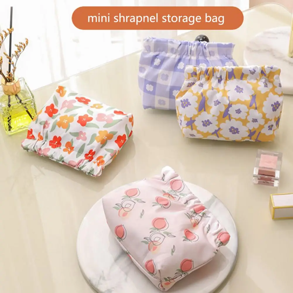 

Automatic Closing Storage Bag Oxford Cloth Cartoon Sanitary Pad Pouch Women Coins Keys Organizer Jewelry Earphone Storage Pouch