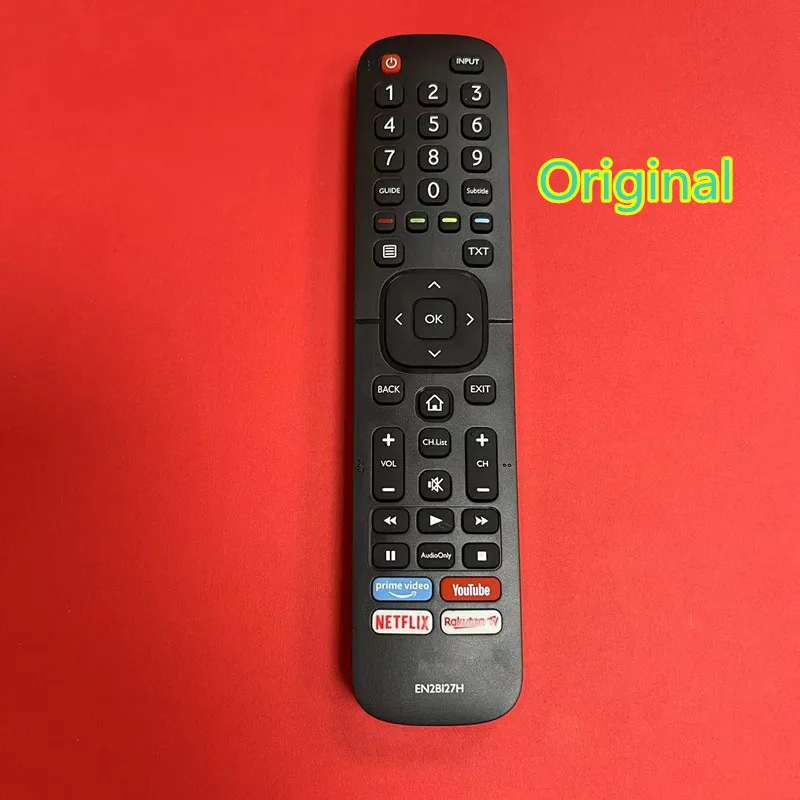 Telecomando Hisense EN2BS27H Con Tasti Netflix E YouTube – Per TV 50R5 55R5 58R5 65R5, Nero
