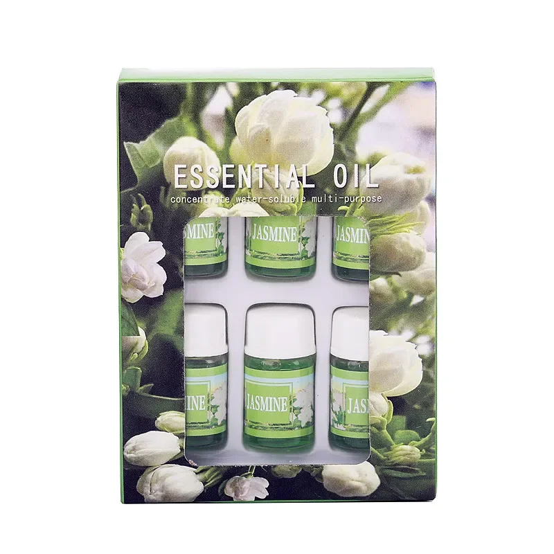 6-Piece Pure Herbal Essential Oil Set for Aromatherapy and Relaxation