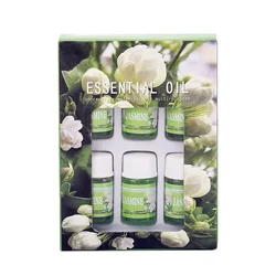 6 - Piece Pure Herbal Essential Oil Set for Aromatherapy and Relaxation (Jasmine)