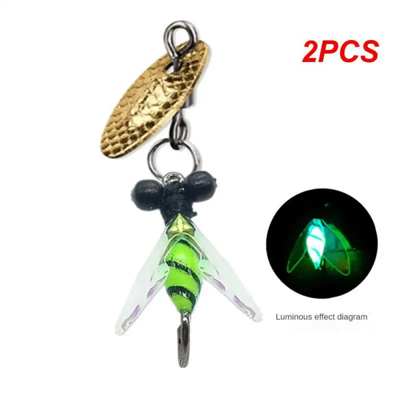 

2PCS Rophe Lure White Bar Fake Bait Modified Bionic Micro-object Compound Rotating Melon Horse Mouth Fake Bait