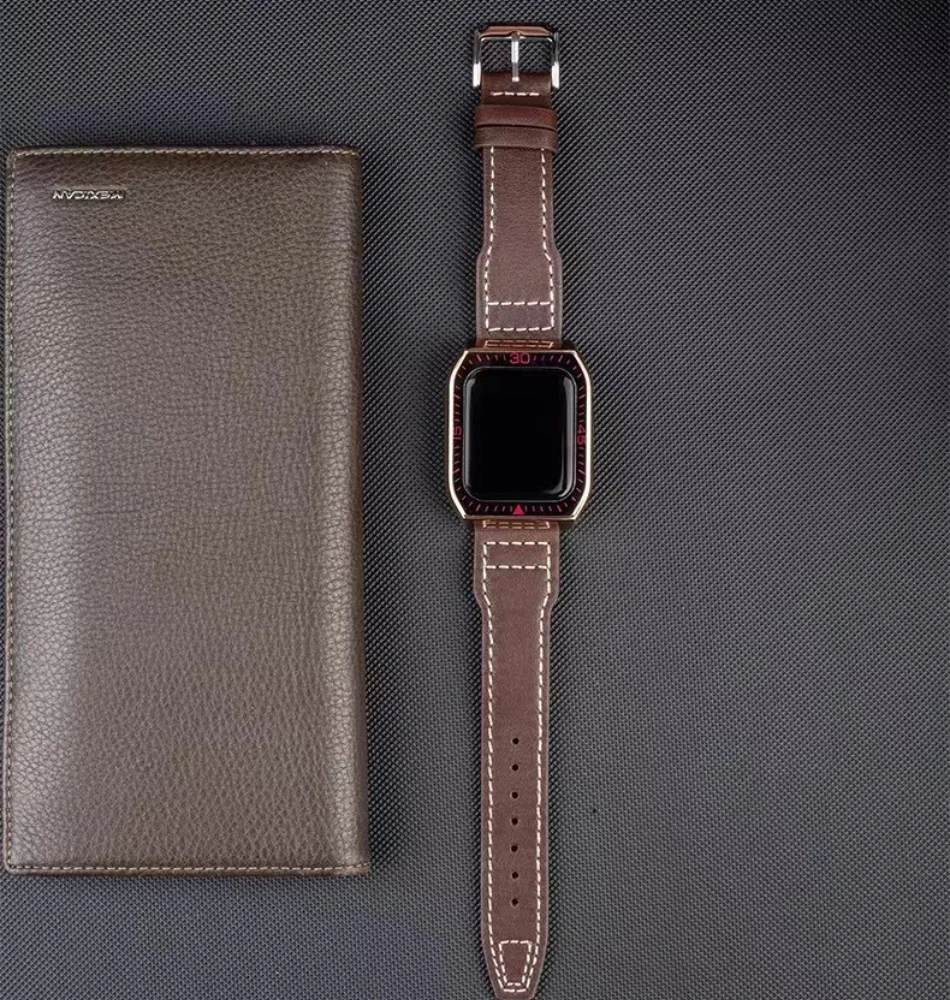 Link Bracelet Strap For Apple Watch Band 45mm 44mm 42mm 41mm 40mm Metal Magnetic Retrofit kit Case For iWatch 8 7 6 5 4 SE Belt