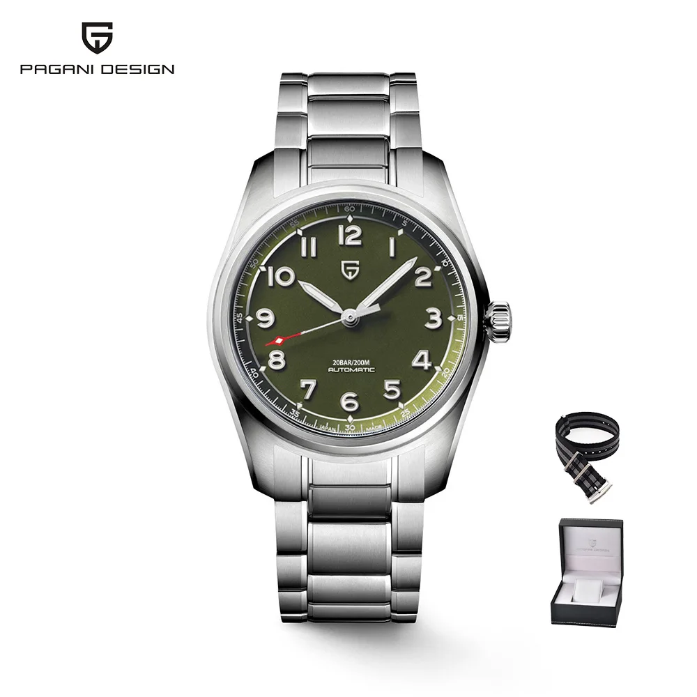 2022 New 38MM PAGANI Design Top Brand Men's Pilot Automatic Mechanical Watches Nh35A Sapphire waterproof 200m Relogio Masculino 