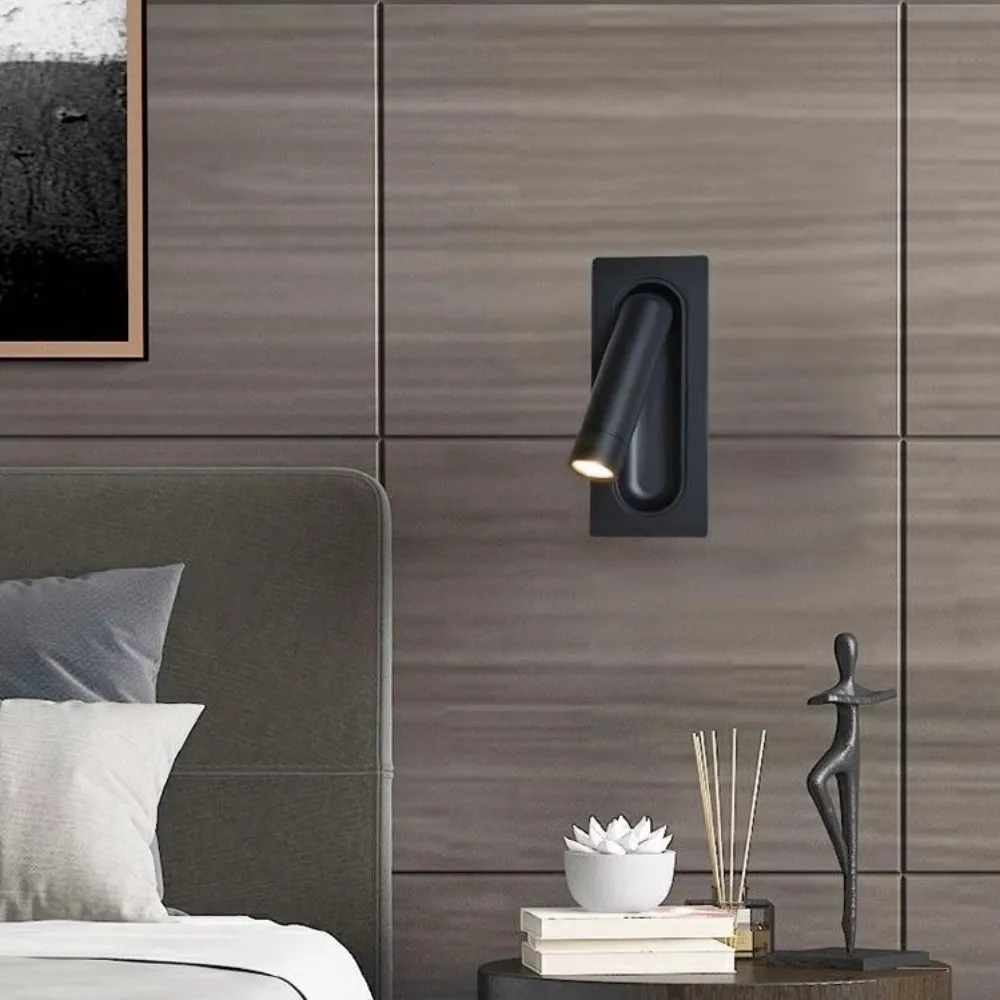 Full spectrum eye protection wall lamp, hotel living room, bedroom, study, rotatable bedside reading light