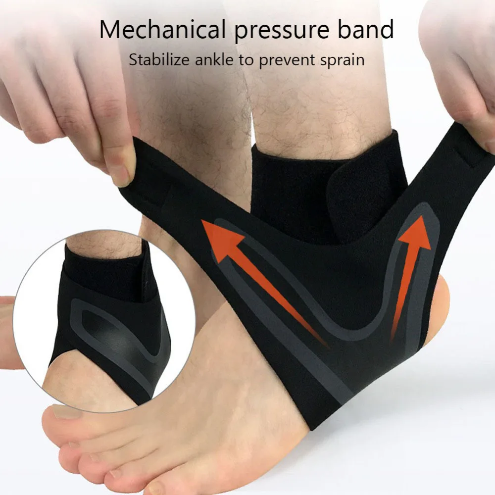 

1PC Sports Compression Ankle Support Ankle Stabilizer Brace Tendon Pain Relief Strap Foot Sprain Injury Wrap Basketball Football