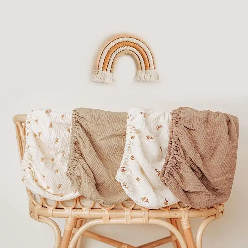 Baby Muslin Fitted Crib Sheet 2