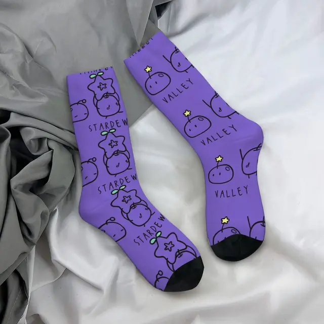 Unleash your unique style with the Hip Hop Vintage Junimos Crazy Mens Compression Socks