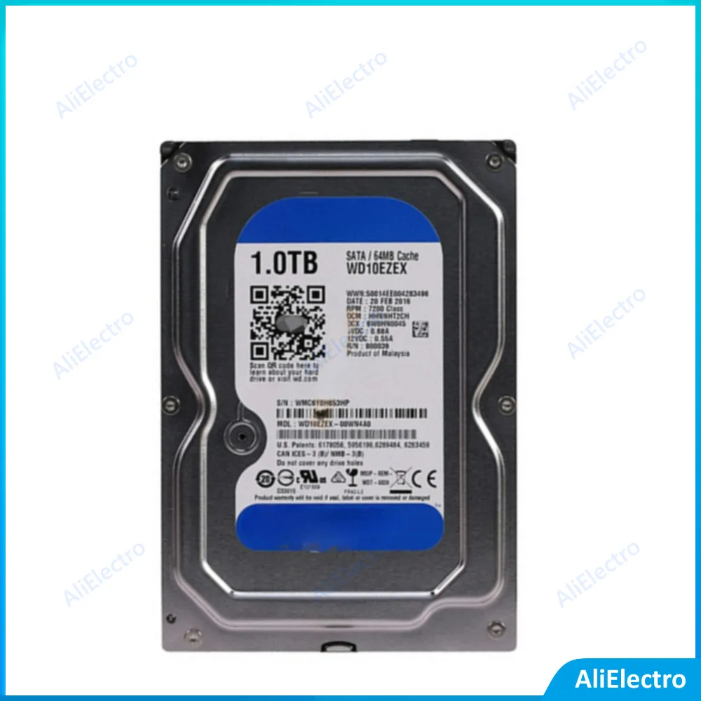 

Жесткий диск для настольного компьютера, 1000 ГБ, 3,5 дюйма, 7200 об./мин., 64 Мб кэш-памяти, SATA III, 6 Гб/с