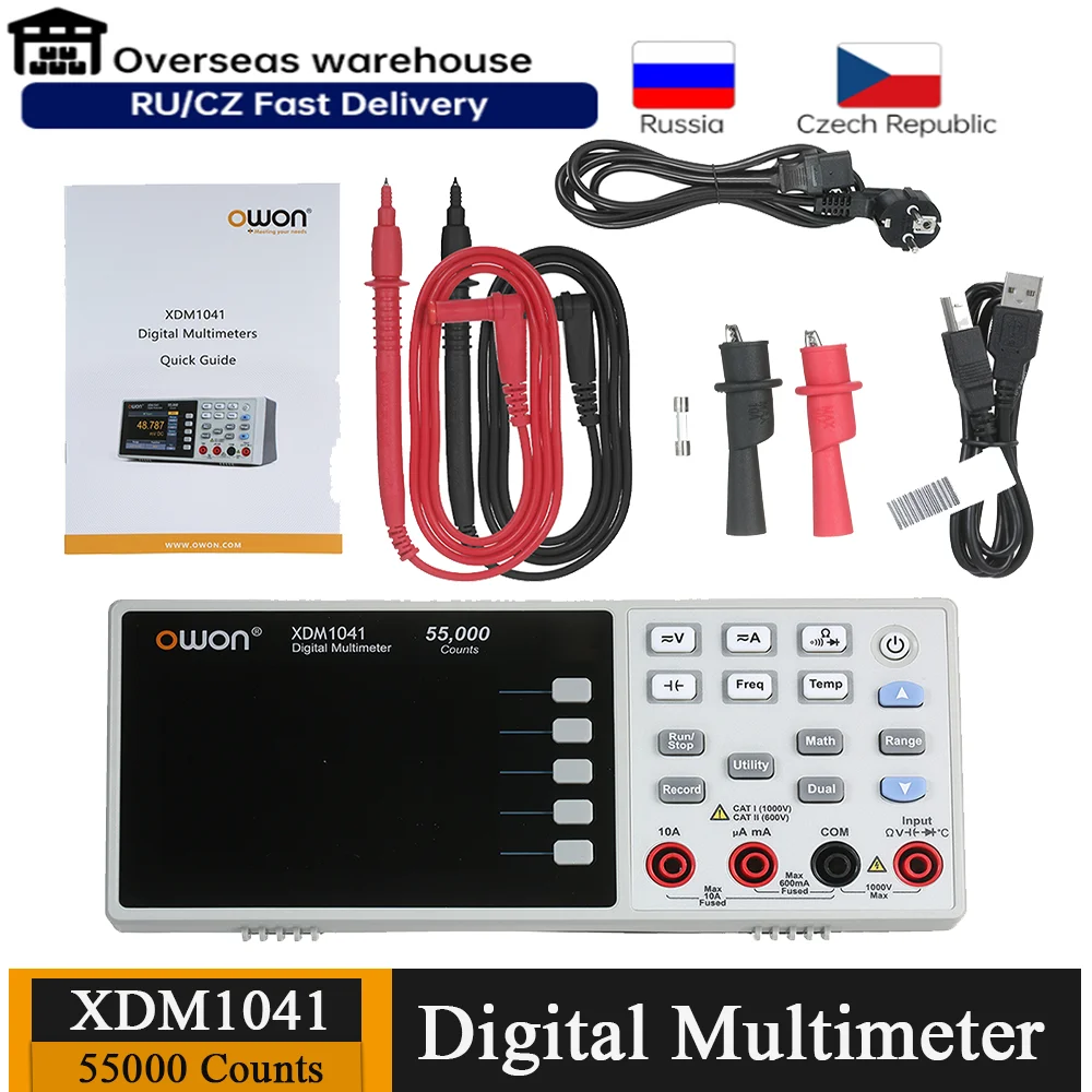 Owon XDM1041 USB/RS232 Digital Multimeter 55000 Counts High Accuracy