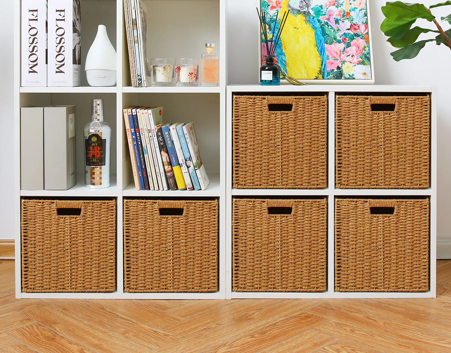 Box Storage Box Household Cabinet Storage Square Storage Box Storage Sundry  Woven Basket Toy Clothes - Storage Boxes & Bins - AliExpress