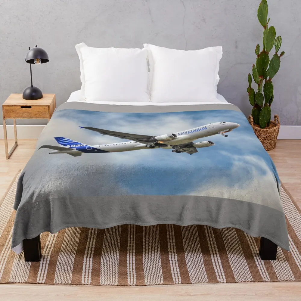 

Airbus A320 Throw Blanket Nap Blanket Thin Blanket