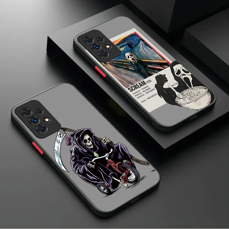 Scary Death Scream Ghost Soft Phone Case