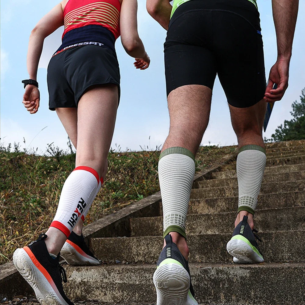 1Pair Compression Sport Calf Brace Function Running Sports Cycling Leg Warmers Men and Women for Swimming Jogging Gym Basketball