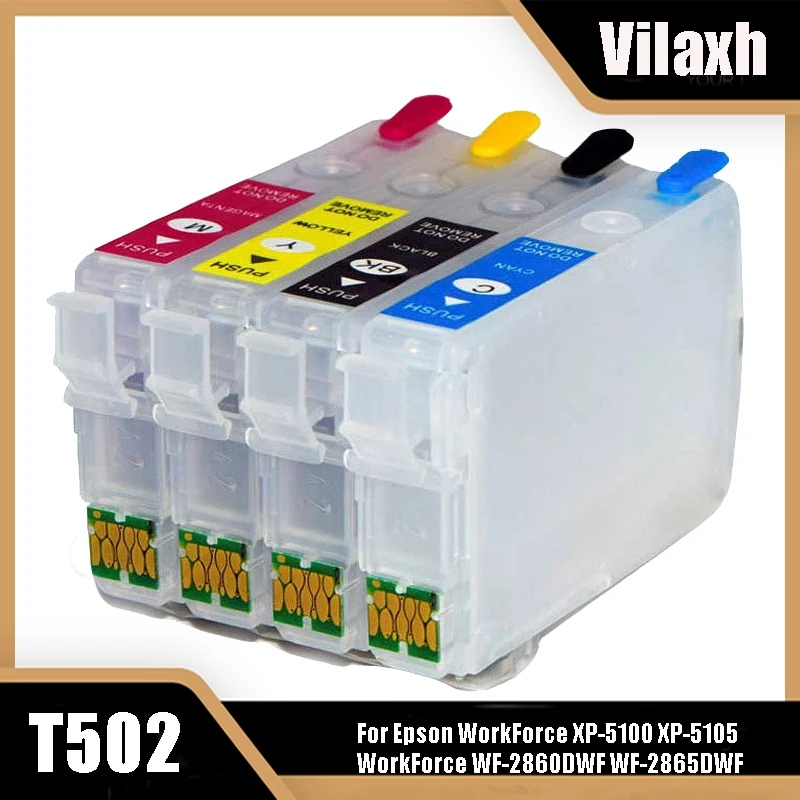 

Многоразовый чернильный картридж Vilaxh T502 502XL для принтера Epson