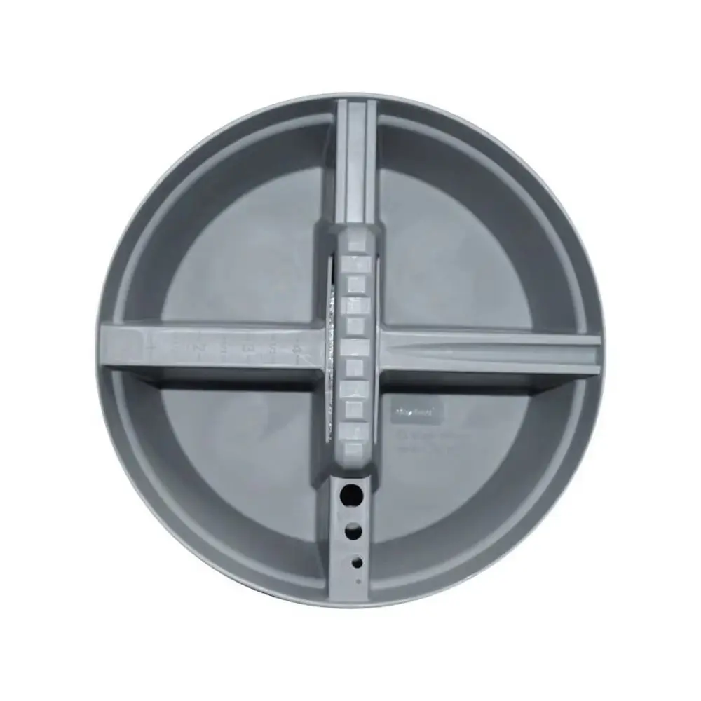 플라스틱 소재 분할형 상자 두꺼운 디자인 4칸 공구 상자 휴대용 원형 다중 칸막이 보관 상자 가정용