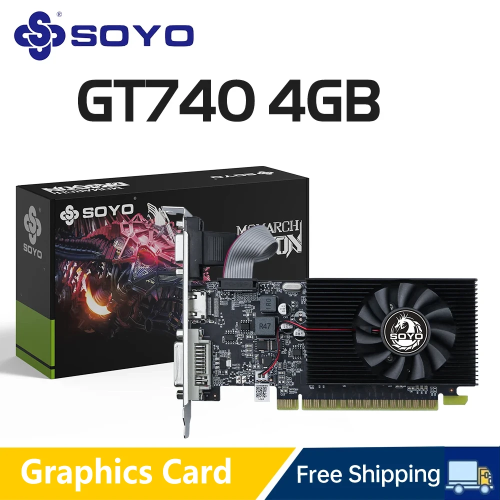 Scheda Video GT730 4GB GDDR3 128bit - VGA, HDMI, DVI, Plug And Play Per PC Desktop - 6