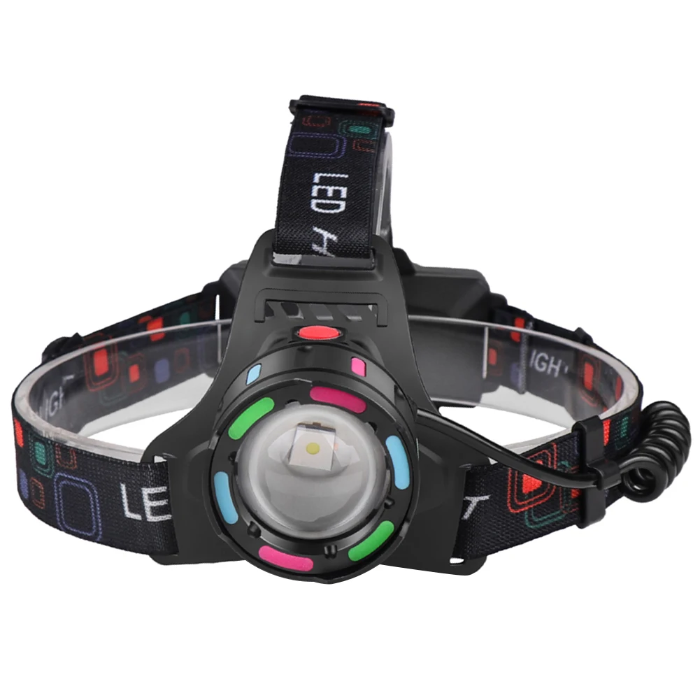야외 캠핑 러닝 사이클링 낚시용 LED 헤드 램프, IPX4 방수 헤드 램프, 4 가지 모드 헤드 라이트, 1200 루멘 작업등