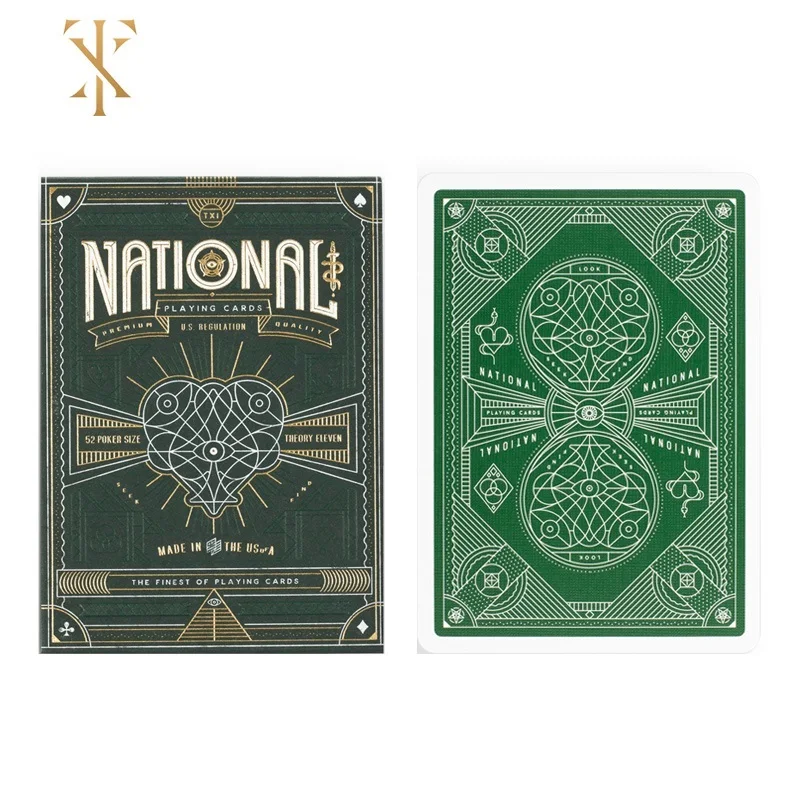 Green Theory11 Carte Da Gioco Nazionali Deck Poker Size Magic Card Games Trucchi Magici Per Il Mago