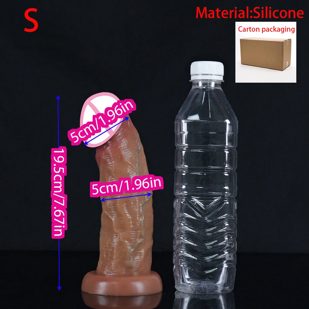 Super Realistic Lifelike Dildo Men's Big Penis Penetration Anal Plug Adult Sex Toys for Women Vaginal G-spot Female Masturbators