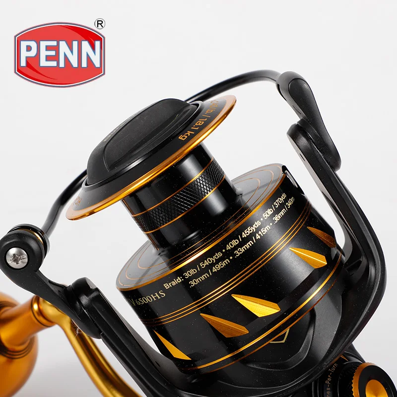 Penn-carrete De Pesca Giratorio Slammer Iv 4500-10500, 8 + 1bb, Cuerpo De  Metal Completo, Engranaje Cnc, Ipx6, Carrete De Agua Salada Sellado A  Prueba De Agua Ht-100 - Carretes De Pesca - AliExpress