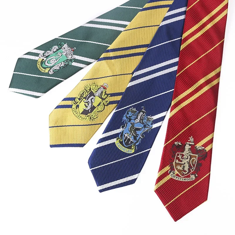 Harried Potter Halloween Kids Adult Costume Slytherin Ravenclaw Hermione Granger College Collar Cosplay Costume Tie Scarf Supply