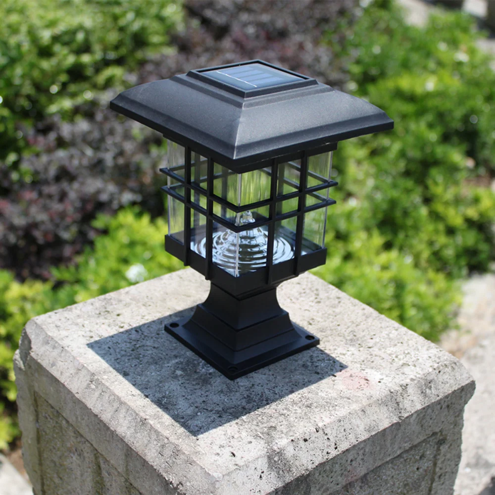 Ruifaya Luz LED Solar Con Fora De Faro Luz LED Solar Para Valla De Jardín, Haz De Calle, Luz