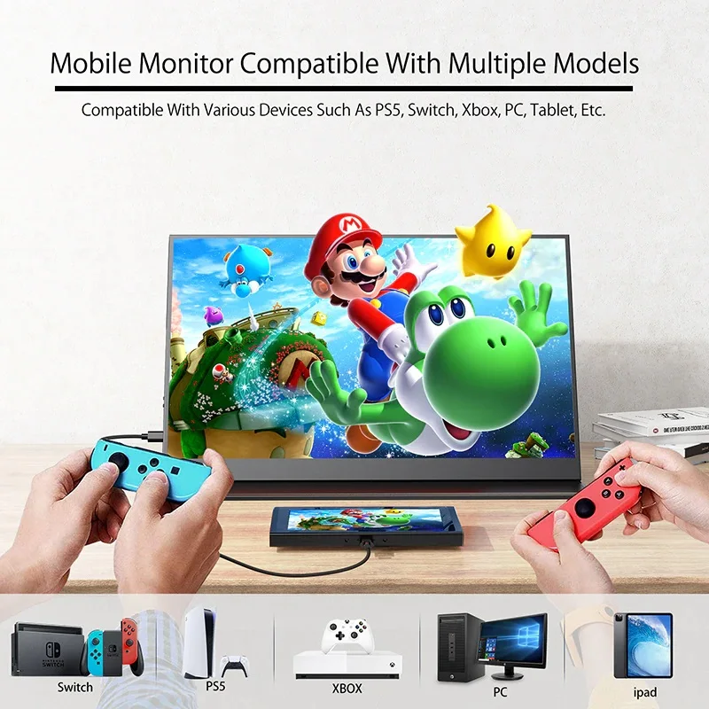 Bimawen ޴ ,  ǻ ÷, ̹ , Ǯ HD, 1080P, USB C Ÿ, ̴ HDMI, IPS  ɾ ũ, 15.6 ġ