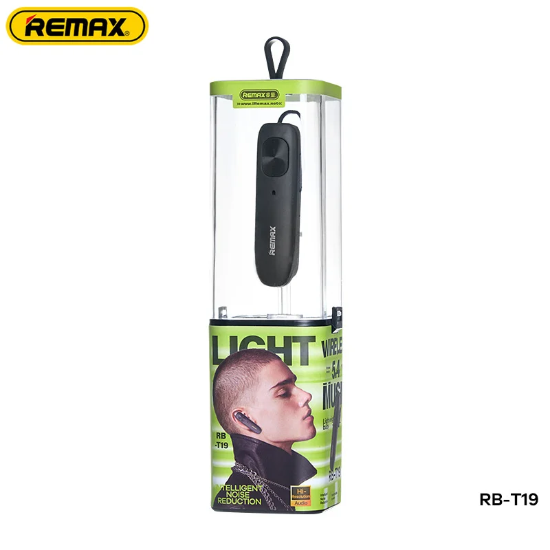 REMAX RB-T9 Écouteur Bluetooth sans fil HD Voix Texture Métal