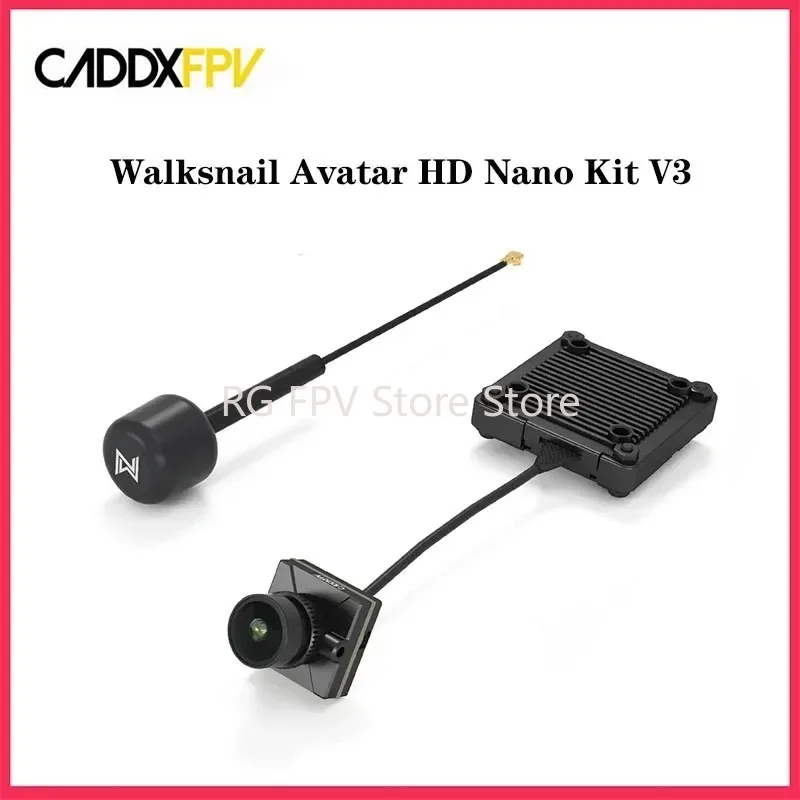 

Walksnail Avatar HD Nano Kit V3 (With 14cm Cable) 1080P/60fps 4:3 native sensor 32G memory 500mW