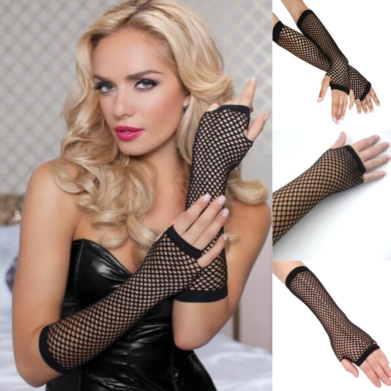 

New Fashion Neon Fishnet Fingerless Long Gloves Leg Arm Cuff Party Wear Fancy Dress for Womens Sexy Beautiful Arm Warmer