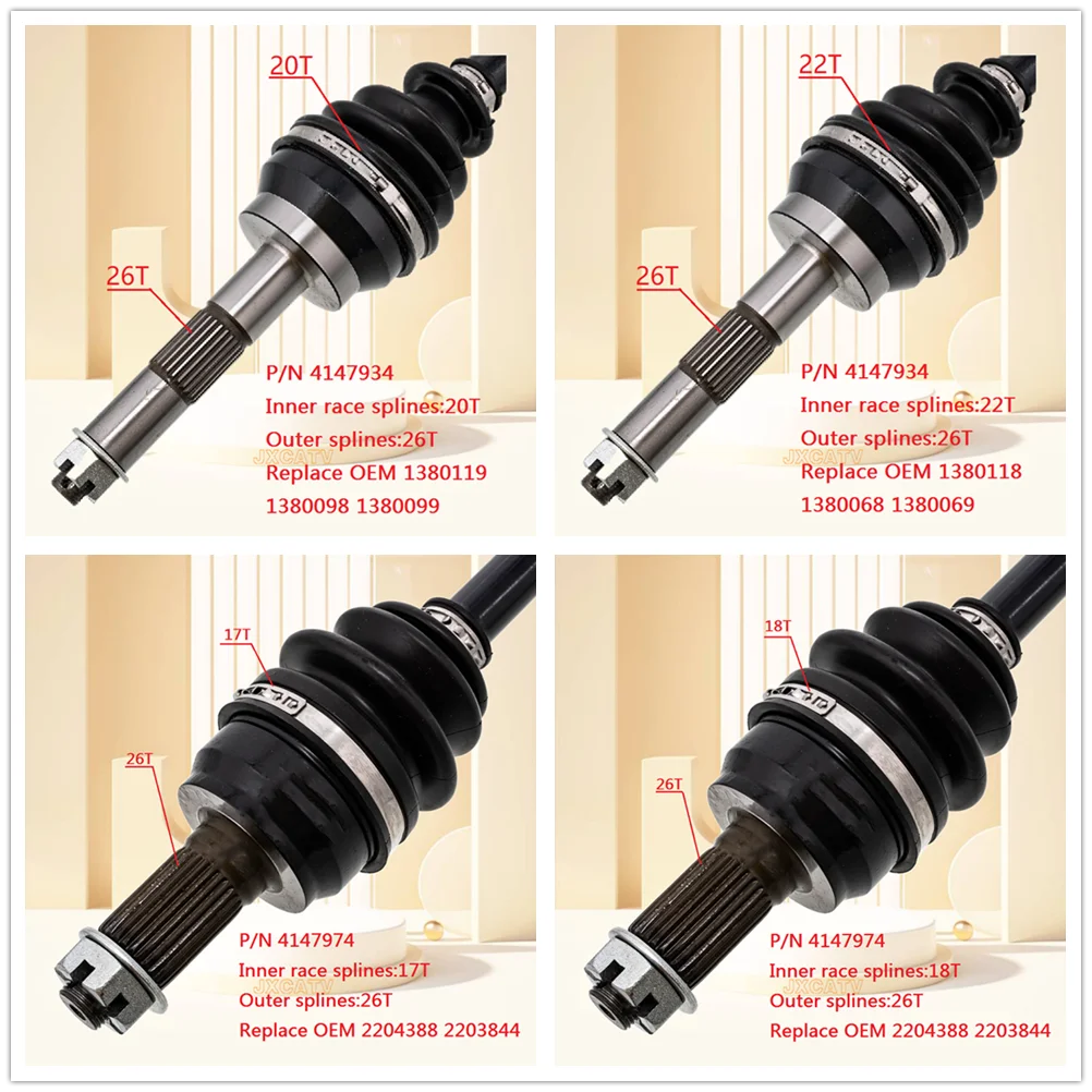 PLUNGING JOINT DOJ & CV JOINT KIT FOR POLARIS SPORTSMAN 500 550 & SPORTSMAN TOURING FOREST X2 500 550