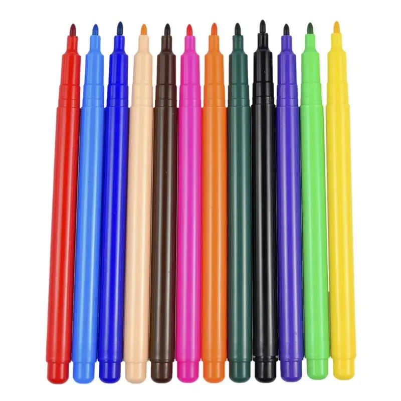

12 Colors Edible Ink Markers Pigment Pen Cake Decorating Tools Food Coloring Pen For Drawing Biscuits Fondant Kitchen Supplies