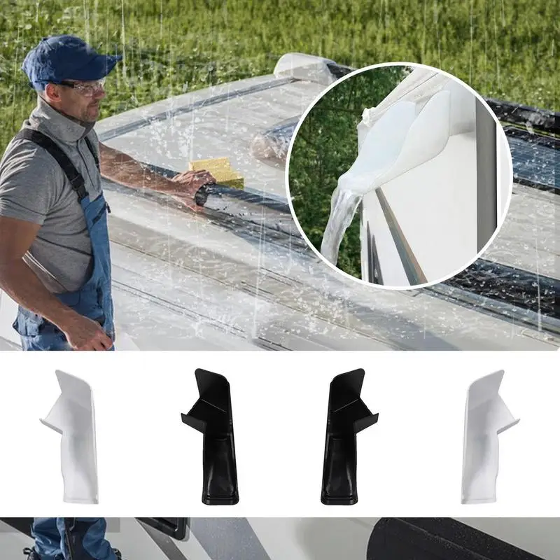 Long Version Extended Rv Rain Gutter Spouts Durability  For Trailer Rv Gutter Extenders For Directs Rainwater Away From Your Rv rv gutter spout long version extended rv rain gutter spouts for trailer rv gutter extenders left and right side for directs