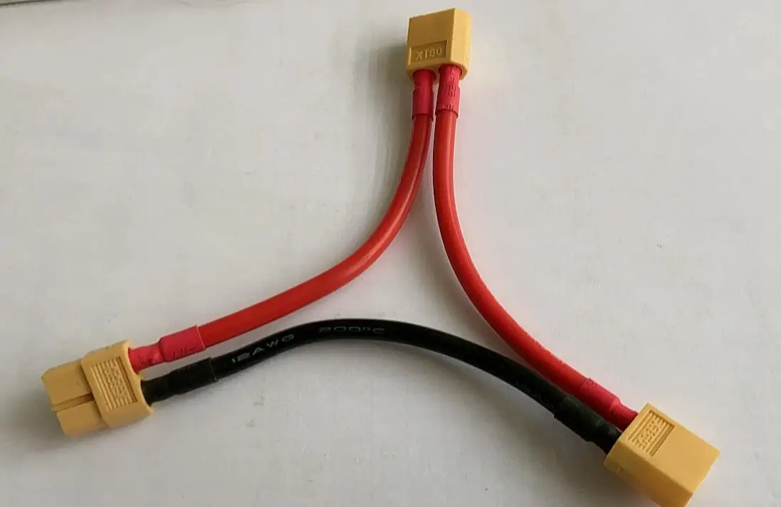 

Кабель последовательного соединения XT60, 2 штекера, 1 гнездо, силиконовый провод, адаптер 14AWG для зарядки аккумулятора, контроллер скорости, модель RC