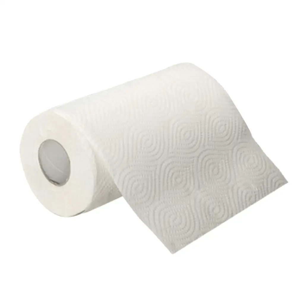 2 Ply Natural Wood Pulp Toilet Paper Napkin Tissues, Soft Clean White Paper Towels for Home Kitchen