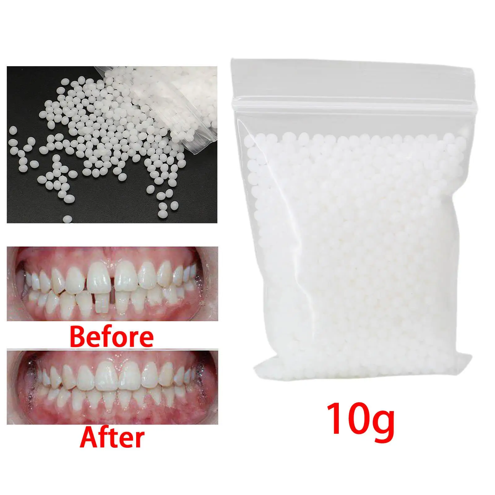 10G Temporary Tooth Solid Glue Fix Missing Broken Gaps Filling 10G Temporary Tooth Solid Glue Fix Missing Broken Gaps Filling