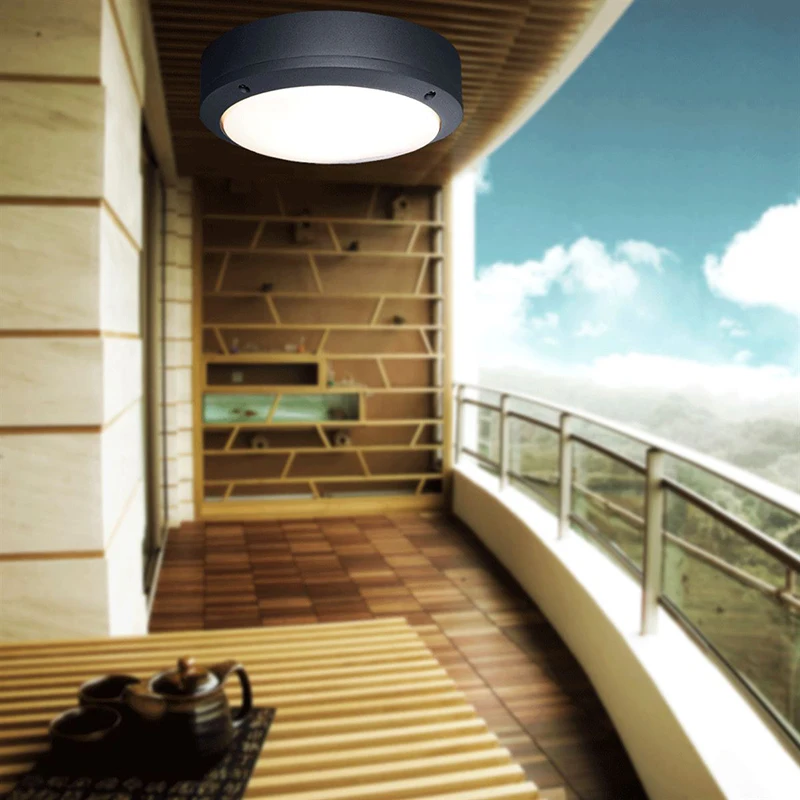 IP65 waterproof black bathroom ceiling lighting flush mount led ceiling