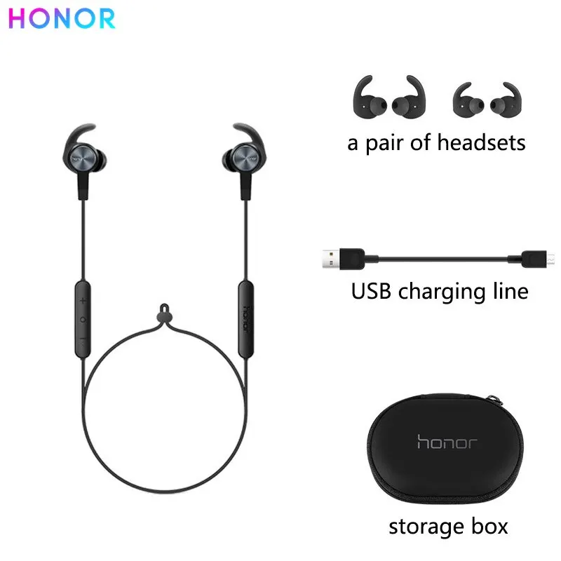   Honor XSport 마이크 포함 블루투스 무선 연결 이어폰, 인이어 스타일 충전, 화웨이 IOS 안드로이드용 간편한 헤드셋, AM61, 신제품 