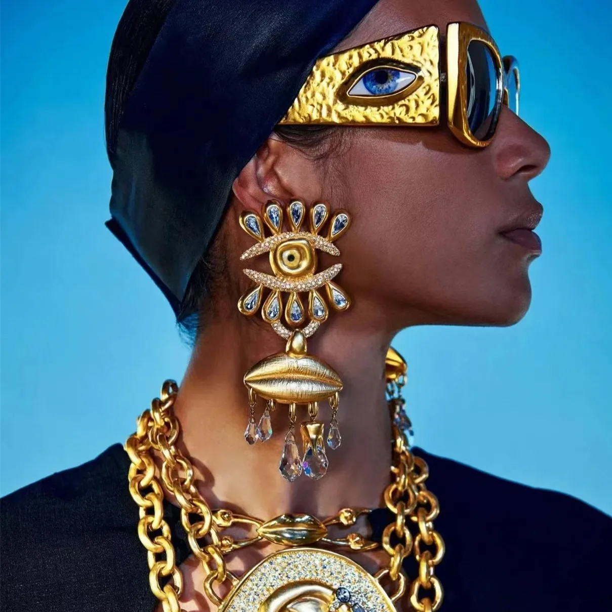 CHIC ALORS -Boucles d'oreilles KUBISTA dorées