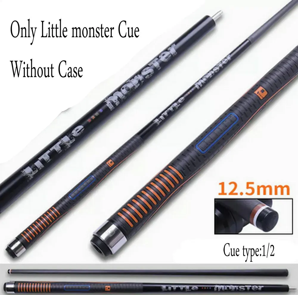 Little Monster 58 "1/2 Fibra Di Carbonio Energy Pu Leather Classic Biliardo Stecca Da Biliardo 12.5Mm Set